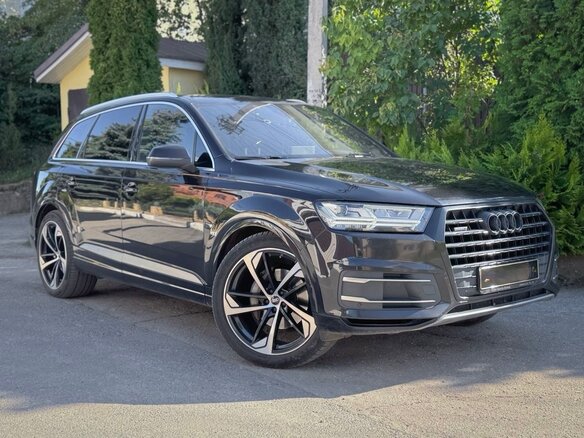 2017 Audi Q7 II (4M), чёрный, 2900000 рублей
