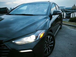 2017 Hyundai Elantra Sport VI (AD), чёрный, 1500000 рублей, вид 2