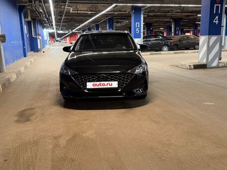 2020 Hyundai Solaris II Рестайлинг, чёрный, 1125000 рублей, вид 4