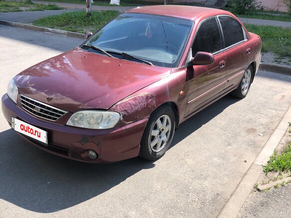 2008 Kia Spectra I Рестайлинг 2, красный, 290000 рублей