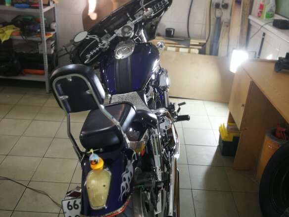 2002 Honda VTX 1800, синий, 870000 рублей - вид 12