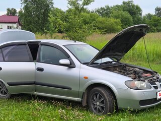 2004 Nissan Almera II (N16) Рестайлинг, серебристый, 330000 рублей, вид 2
