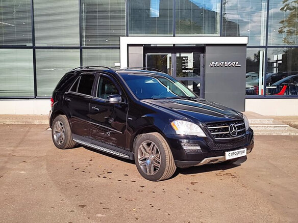 2010 Mercedes-Benz M-Класс 350 II (W164) Рестайлинг, чёрный - вид 2