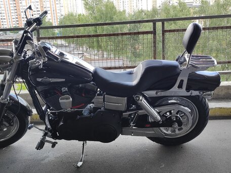 2012 Harley-Davidson Fat Bob, чёрный, 900000 рублей, вид 1