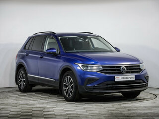 2021 Volkswagen Tiguan II Рестайлинг, синий, 2449000 рублей, вид 3