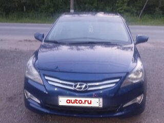 2015 Hyundai Solaris I Рестайлинг, синий, 900000 рублей, вид 1