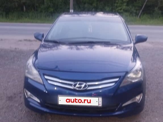 2015 Hyundai Solaris I Рестайлинг, синий, 900000 рублей