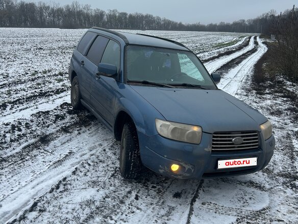 2007 Subaru Forester II Рестайлинг, синий, 560000 рублей - вид 5