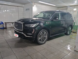 2018 Infiniti QX80 I Рестайлинг 2, чёрный, 5000000 рублей, вид 2