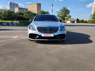 2017 Mercedes-Benz S-Класс AMG 63 AMG Long III (W222, C217) Рестайлинг, серебристый, 8000000 рублей, вид 3