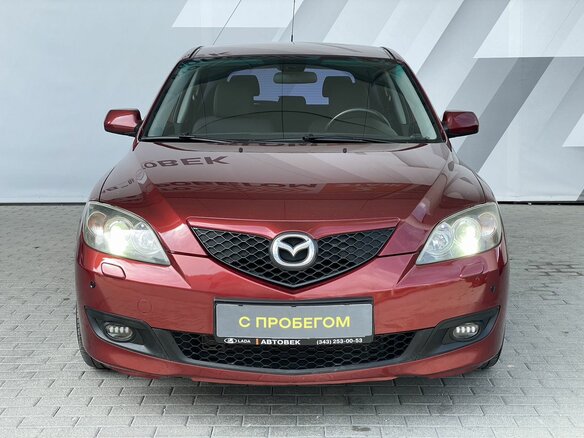 2008 Mazda 3 I (BK) Рестайлинг, красный, 744000 рублей - вид 1