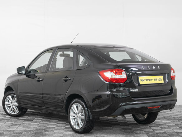 2024 Lada (ВАЗ) Granta I Рестайлинг, чёрный - вид 3
