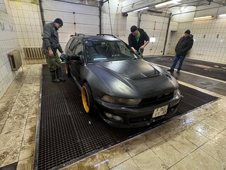 1997 Mitsubishi Legnum, чёрный, 690000 рублей, вид 3