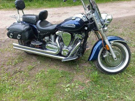 2008 Yamaha XV 1700 Road Star, синий, 510000 рублей, вид 3