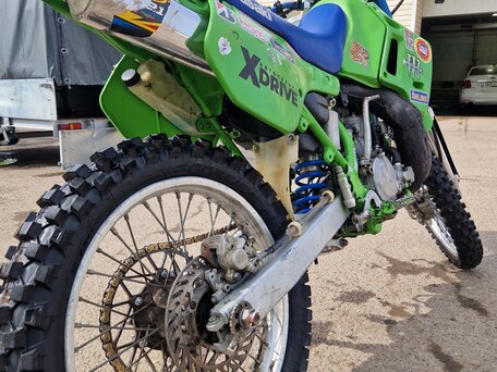 1991 Kawasaki KDX 200, зелёный, 220000 рублей, вид 5