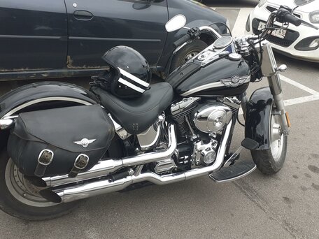 2003 Harley-Davidson Fat Boy, чёрный, 950000 рублей, вид 4