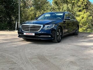 2017 Mercedes-Benz S-Класс 350 d Long VI (W222, C217) Рестайлинг, синий, 3790000 рублей, вид 1