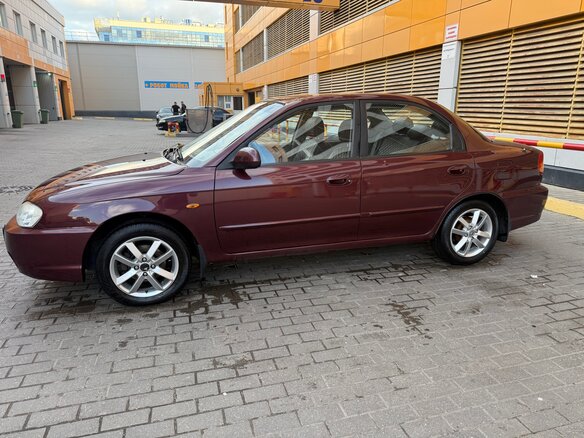 2006 Kia Spectra I Рестайлинг 2, красный - вид 2