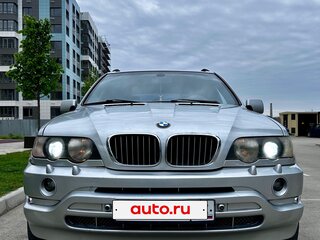2002 BMW X5 3.0d I (E53), серебристый, 1200000 рублей, вид 2