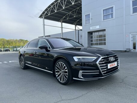 2019 Audi A8 Long 55 TFSI IV (D5), чёрный, 4590000 рублей, вид 3