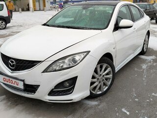 2010 Mazda 6 II (GH) Рестайлинг, белый, 900000 рублей, вид 1