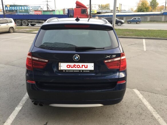 2012 BMW X3 28i xDrive II (F25), синий, 2300000 рублей - вид 6