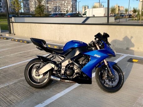 2008 Kawasaki ZX-10R Ninja, синий, 580000 рублей, вид 2