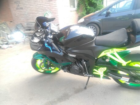 2008 Honda CBR 600RR, зелёный, 520000 рублей, вид 3