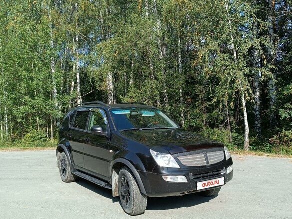 2007 SsangYong Rexton I, чёрный, 700000 рублей