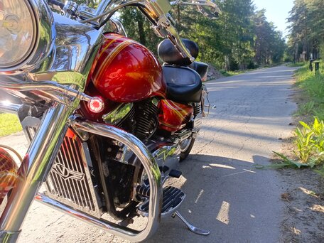 2003 Kawasaki VN1600 Vulcan, оранжевый, 750000 рублей, вид 4