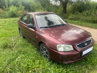 2008 Hyundai Accent ТагАЗ II, красный, 330000 рублей, вид 4