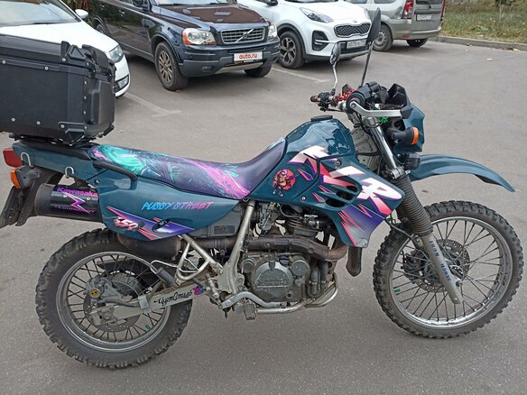 1995 Kawasaki KLR 650, зелёный, 300000 рублей