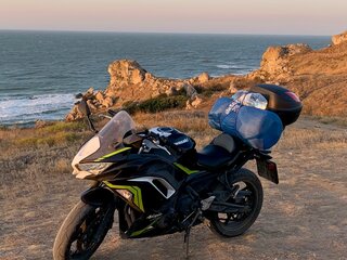 2021 Kawasaki ER-6F (Ninja 650R), чёрный, 870000 рублей, вид 3