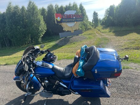 2007 Harley-Davidson Electra Glide, синий, 760000 рублей, вид 4