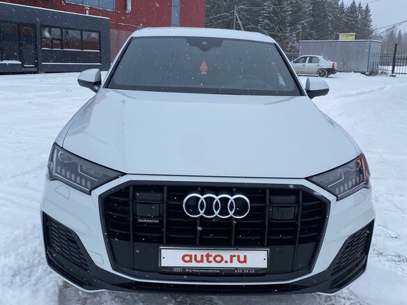 2020 Audi Q7 45 TDI II (4M) Рестайлинг, белый, 6800000 рублей