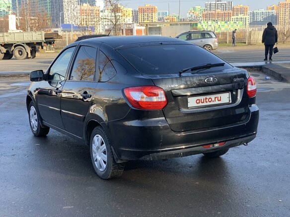 2015 Lada (ВАЗ) Granta I, чёрный - вид 5