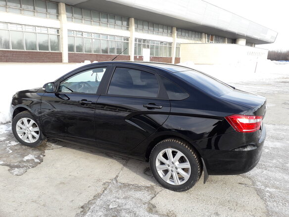 2020 Lada (ВАЗ) Vesta I, чёрный, 1400000 рублей - вид 10