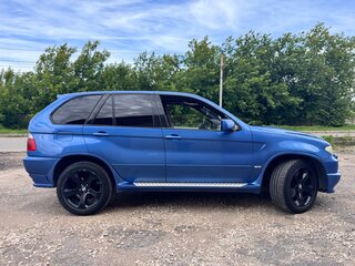 2004 BMW X5 3.0d I (E53) Рестайлинг, голубой, 1170000 рублей, вид 2