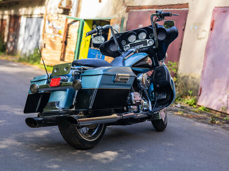 2007 Harley-Davidson Electra Glide, голубой, 750000 рублей, вид 4