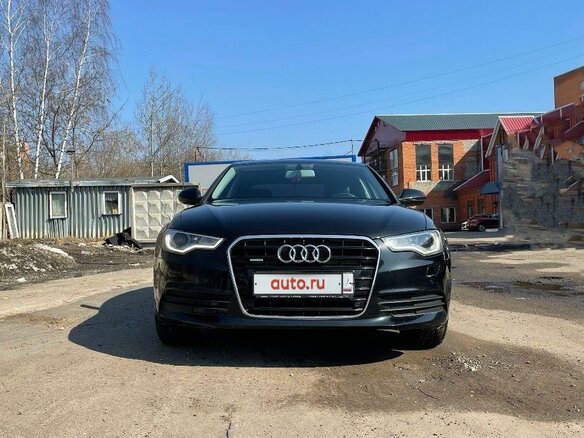 2014 Audi A6 IV (C7), чёрный - вид 2