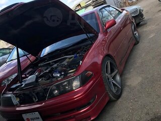 1997 Toyota Mark II VIII (X100), красный, 1500000 рублей, вид 4