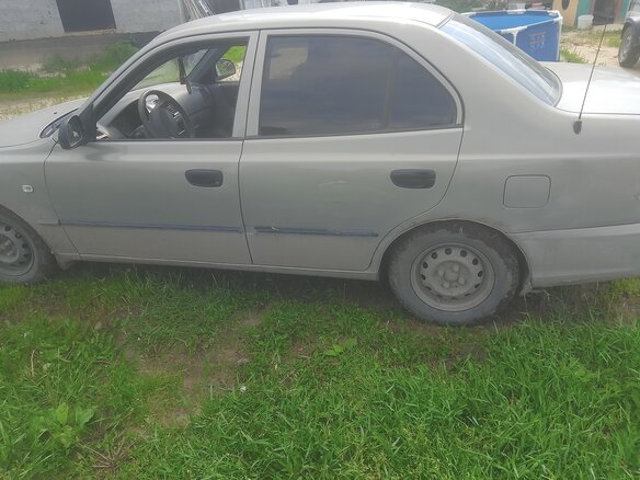 2008 Hyundai Accent ТагАЗ II, бежевый, 300000 рублей - вид 1