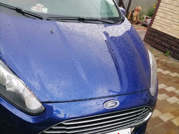 2019 Ford Fiesta Mk6 Рестайлинг, синий, 950000 рублей - вид 1