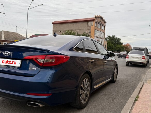 2016 Hyundai Sonata VII (LF), синий, 1450000 рублей - вид 6