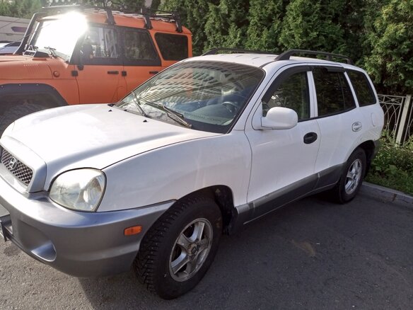 2003 Hyundai Santa Fe I, белый, 650000 рублей - вид 1