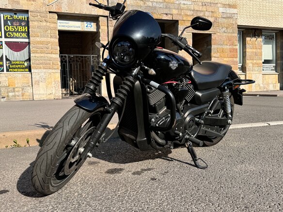 2016 Harley-Davidson Street 750, чёрный, 570000 рублей - вид 1