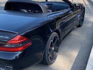 2002 Mercedes-Benz SL-Класс 500 5-speed V (R230), чёрный, 1800000 рублей, вид 2