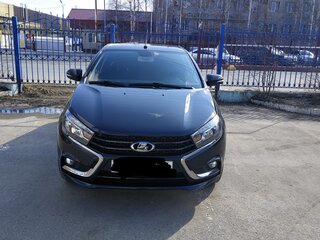 2018 Lada (ВАЗ) Vesta I, чёрный, 1100000 рублей, вид 3