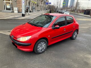 2006 Peugeot 206, красный, 310000 рублей, вид 2