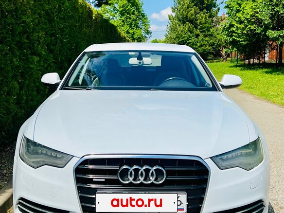 2012 Audi A6 IV (C7), белый, 1990000 рублей - вид 1